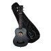 UKELELE SOPRANO NEGRO SATINADO BONES